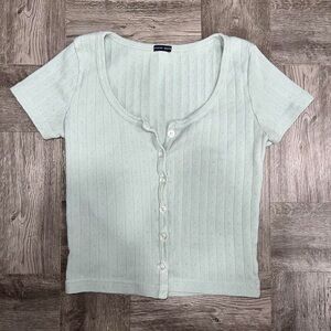Brandy Melville Sage Green Crop Top